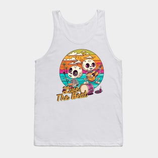 "Live the Beat" design Tank Top